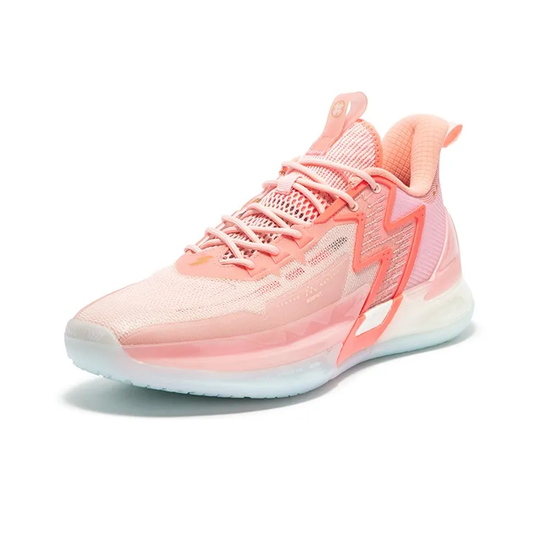 361° BIG3 4.0 PRO Low Top QU!KFLAME Performance Basketball Shoes Men's Pale Peach Pink-1
