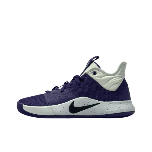 Nike PG 3 Basketball Shoes Men Low-Top White/Purple