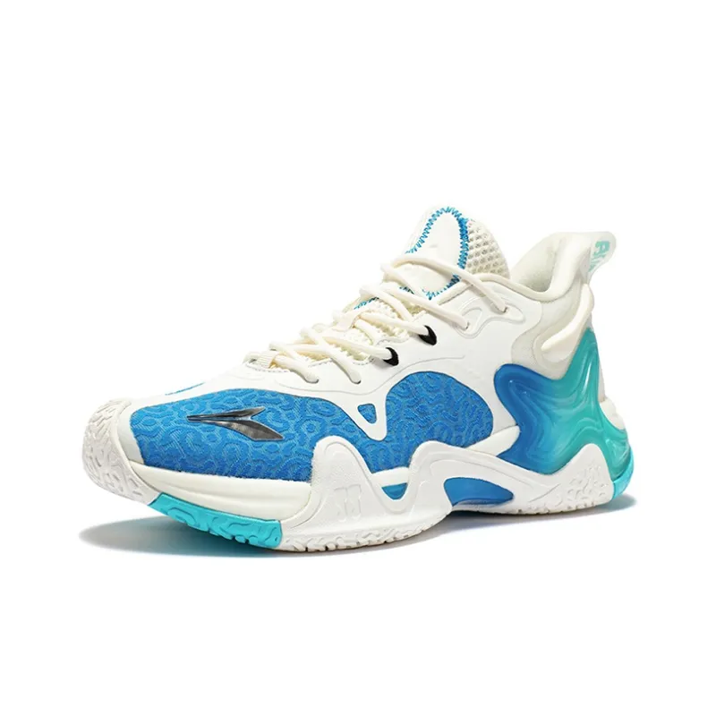 361° LAVA 2.0 Basketball Shoes Men Low Top White/Blue-1
