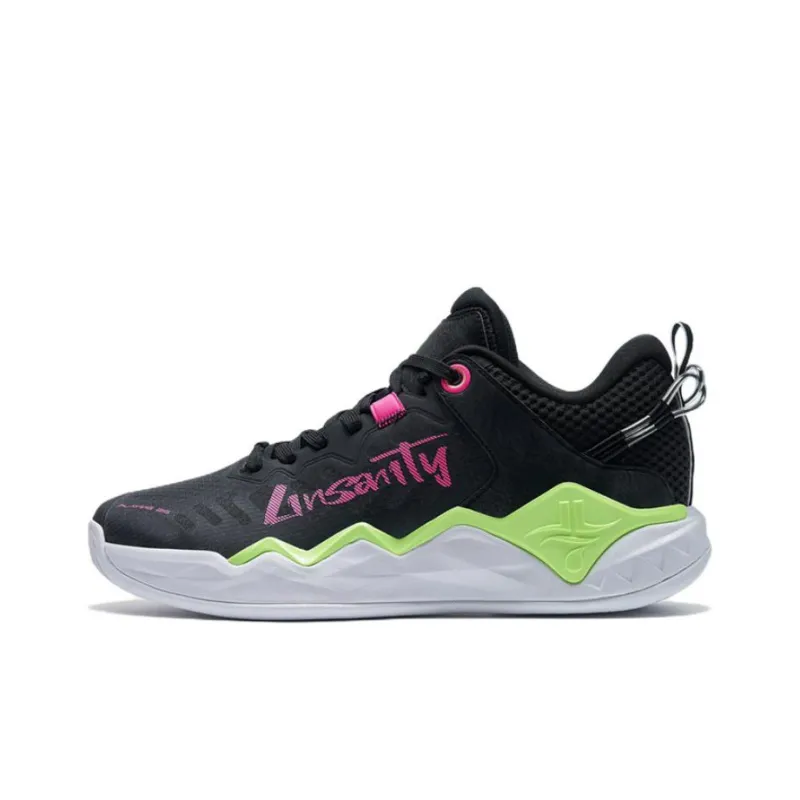 XTEP JLIN-TEAMV2 Cushioning Anti-Slip And Wear-Resistant Low-Top Performance Basketball Shoes Black Red Green-0