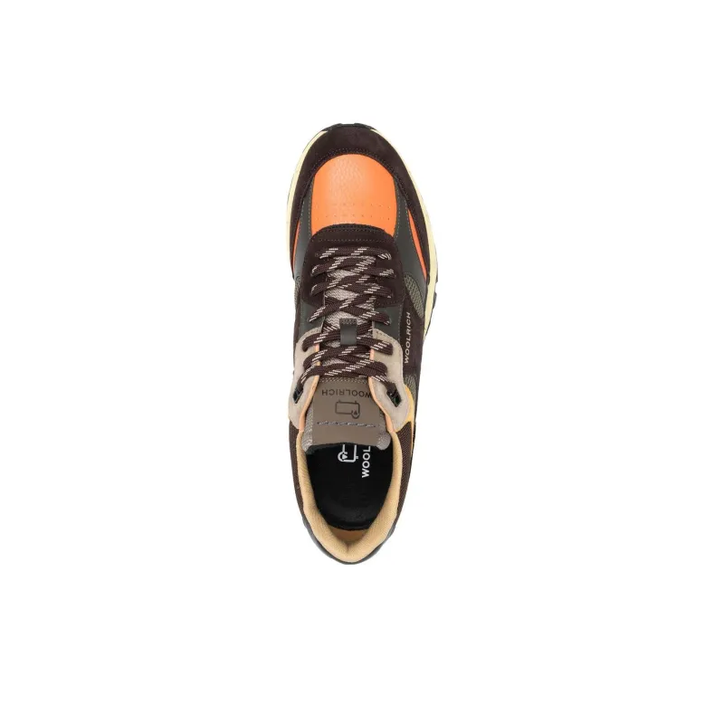 WOOLRICH Low-Top Sports Casual Shoes Men's Brown Orange-3