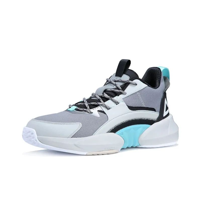 PEAK P MOTIVE Technology Slip Resistant, Abrasion Resistant, Lightweight Low Top Basketball Shoes Black Gray-2