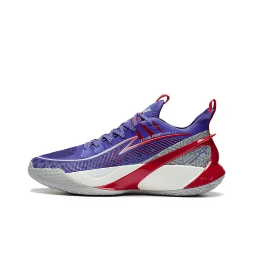 LINING SONIC 10 V2 Basketball Shoes Men Low-Top Rich Purple