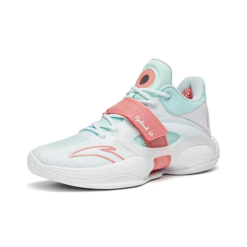 ANTA KT SPLASH V Basketball Shoes Men Low Top White/Green/Pink-1