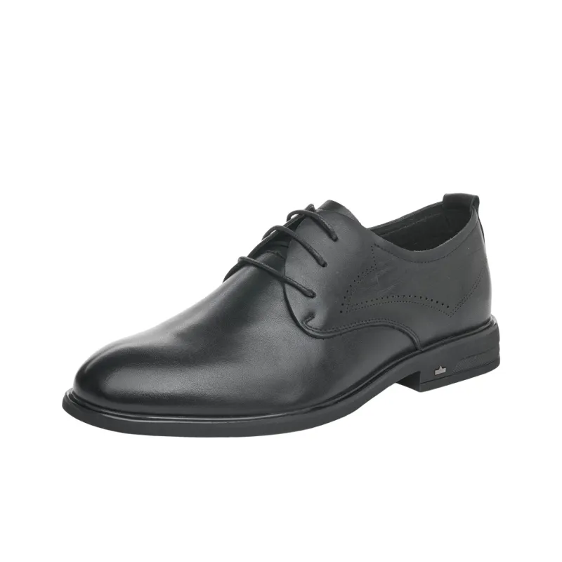 JOSINY Dress Shoes Men Low-Top Black-0