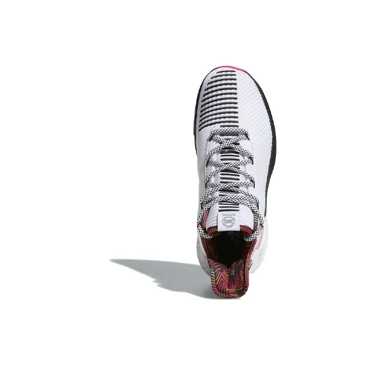 Adidas D Rose 9 White Black Pink-4