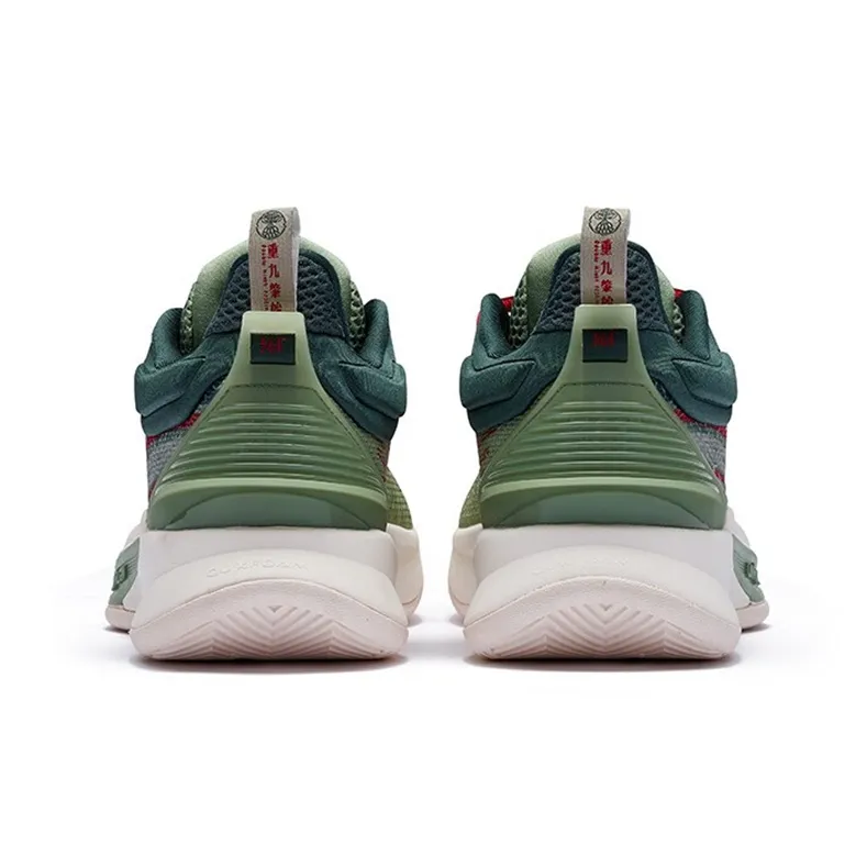 361° Restraint 3 Basketball Shoes Men Low Top Green/White-3