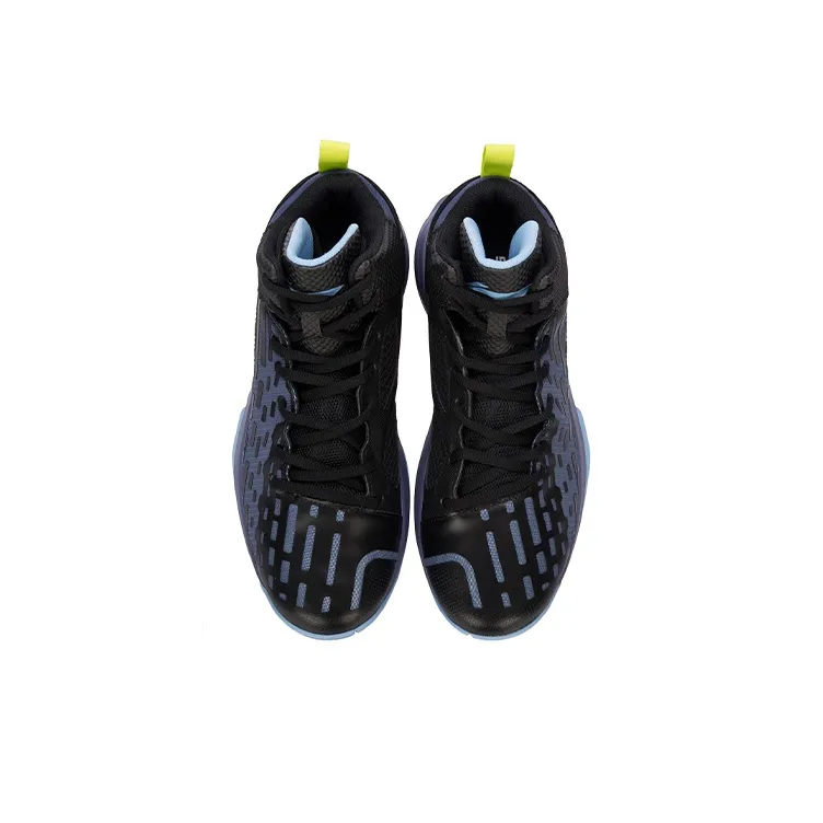 LINING Killer Whale III Basketball Shoes Unisex High-Top Blue/Black-3