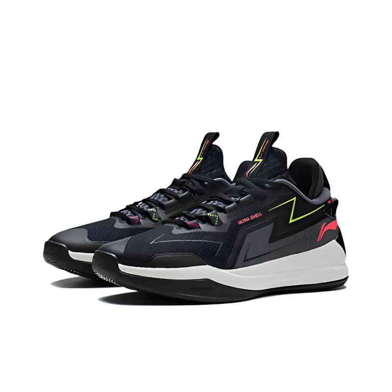 LINING Flash 2.0 Basketball Shoes Men Mid Top Black-3