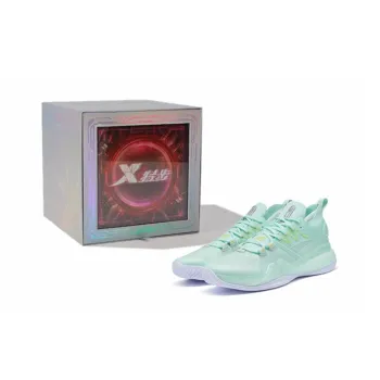 XTEP Jeremy Lin 2 Basketball Shoes Men High Top Foam Green/New Metallic Silver