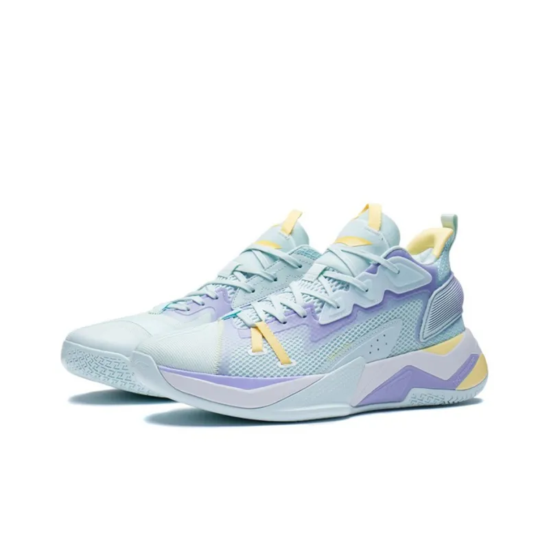 LiNing Fighting Falcon Cushioning Rebound Low-Top Performance Basketball Shoes Men's Blue-2
