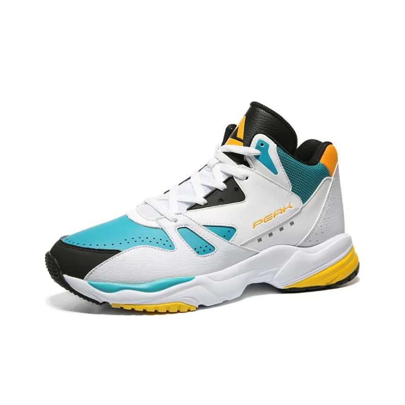 PEAK Mid-Top Performance Basketball Shoes Men's Blue-1