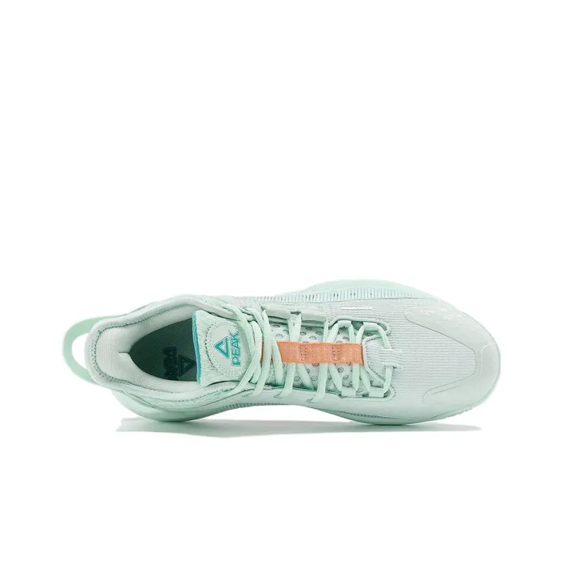PEAK Magic Horse 1.0 Taichi Phantom Summer Edition Durable Cushioning Mid Top Basketball Shoes Men's Gouache Green-2