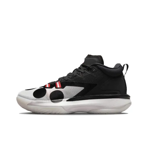 Jordan Zion 1 Basketball Shoes Unisex Mid-Top Black/White