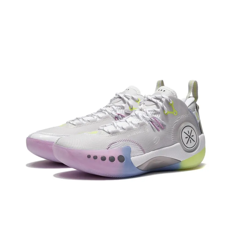 LiNing Shadow 3 Cushioning, Slip Resistant, Abrasion Resistant, Rebound Low Top Basketball Shoes Men's Antarctic Gray-2