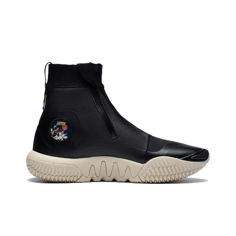 LiNing Badfive 2 Wntr Wear Resistant Slip Resistant High Top Basketball Shoes Men's Black Dreamy Theme Showpiece-1