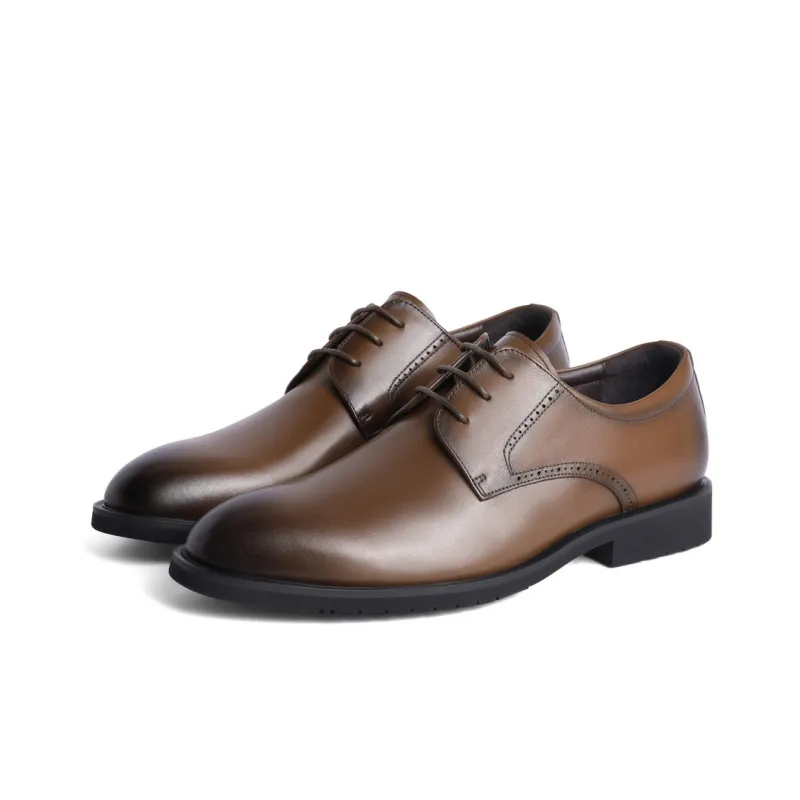 BELLE Dress Shoes Men Low Top Black/Brown-10