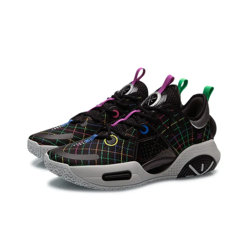 LINING Citywide 9 Youth Edition Basketball Shoes Men Low Top Black-2