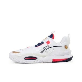 LINING All City 10 Basketball Shoes Men Low Top White/Red/Blue