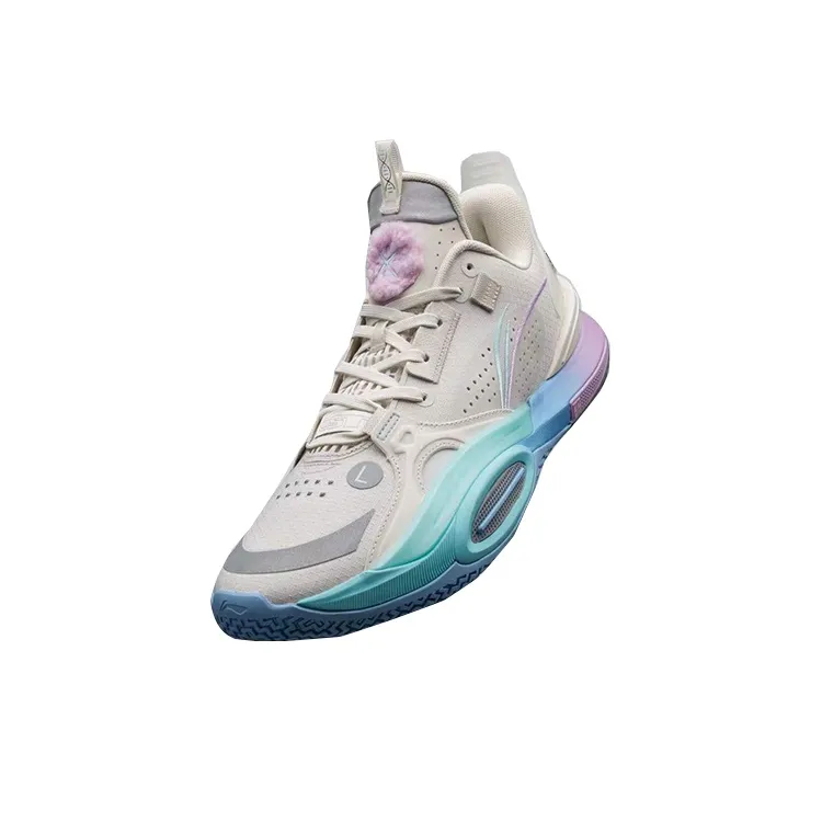 LiNing All City 10 V1 Cushioned Slip Resistant Low Top Performance Basketball Shoes Men's Pearl White PE Edition-2