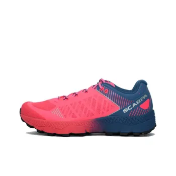 SCARPA Spin Ultra Anti-Slip And Wear-Resistant Water-Resistant Low-Top Running Shoes Women's Red Blue