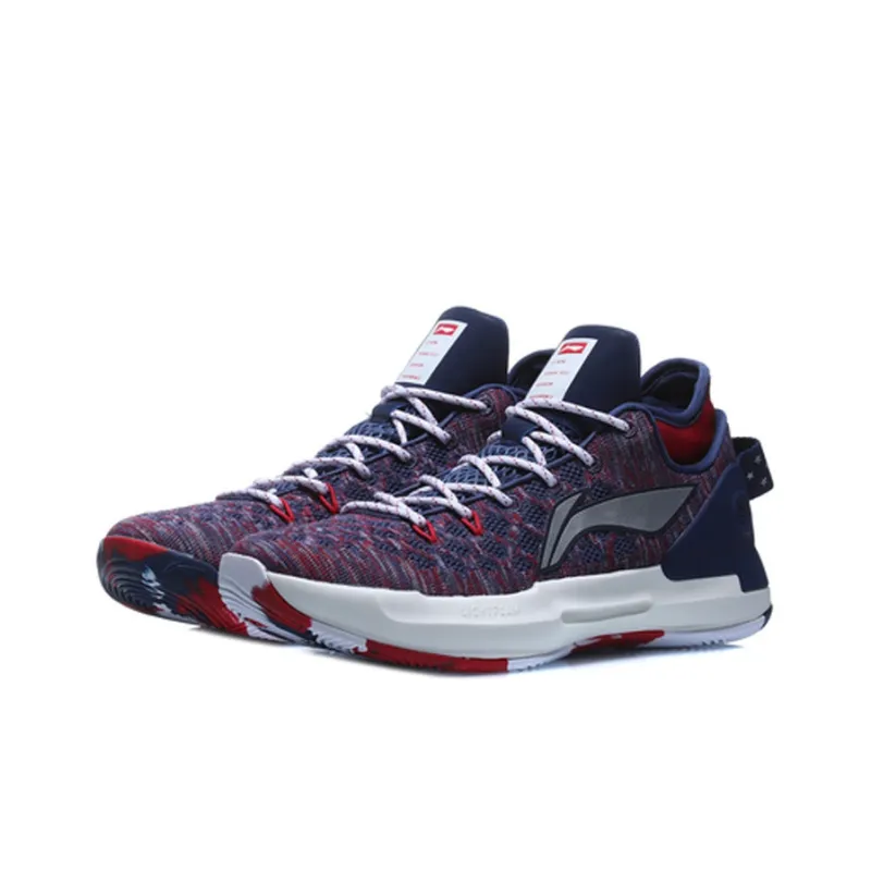 LiNing YuShuai 13 Cushioning Anti Slip And Wear Resistant Low Top Basketball Shoes Men's Navy-2