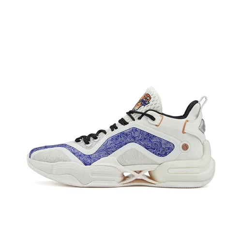 361° AG2 X Basketball Shoes Men Mid-Top Feather White/Silver