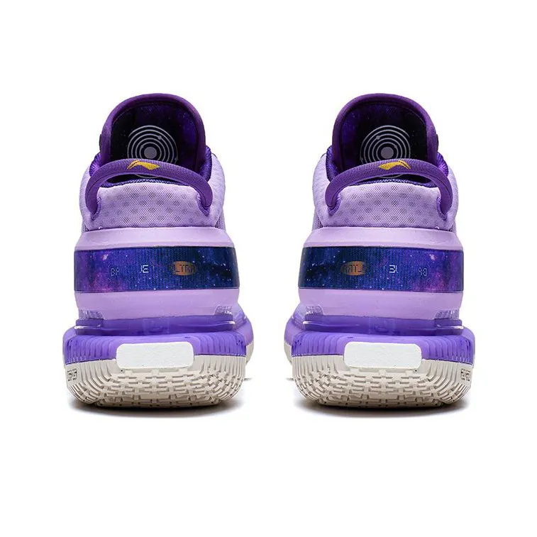 LiNing Badfive 3 Ultra Cushioning Wear Resistant Mid Top Basketball Shoes Men's Purple-3