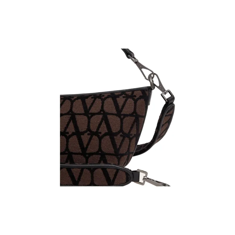 Valentino Toile Iconographe Zip-Up Shoulder Bag-6