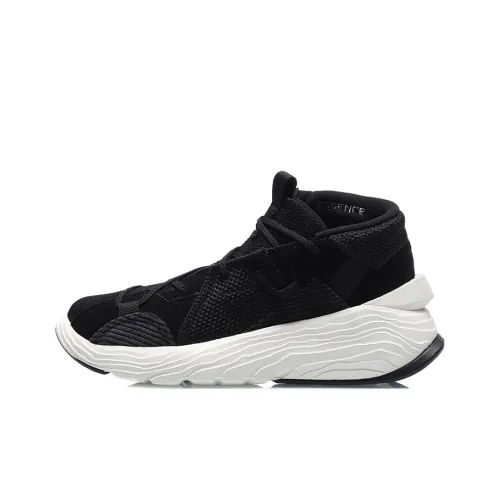 LINING Kung Fu Basketball Shoes Women's High-Top Black/White