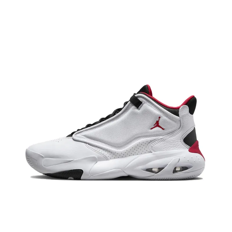 Jordan Max Aura 4 White Black University Red-0