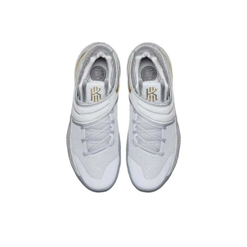 Nike Kyrie 2 'Battle Grey' Irving 2 Shock Absorbers With Slip Resistant Features Mid Top Basketball Shoes Men's Gray-1