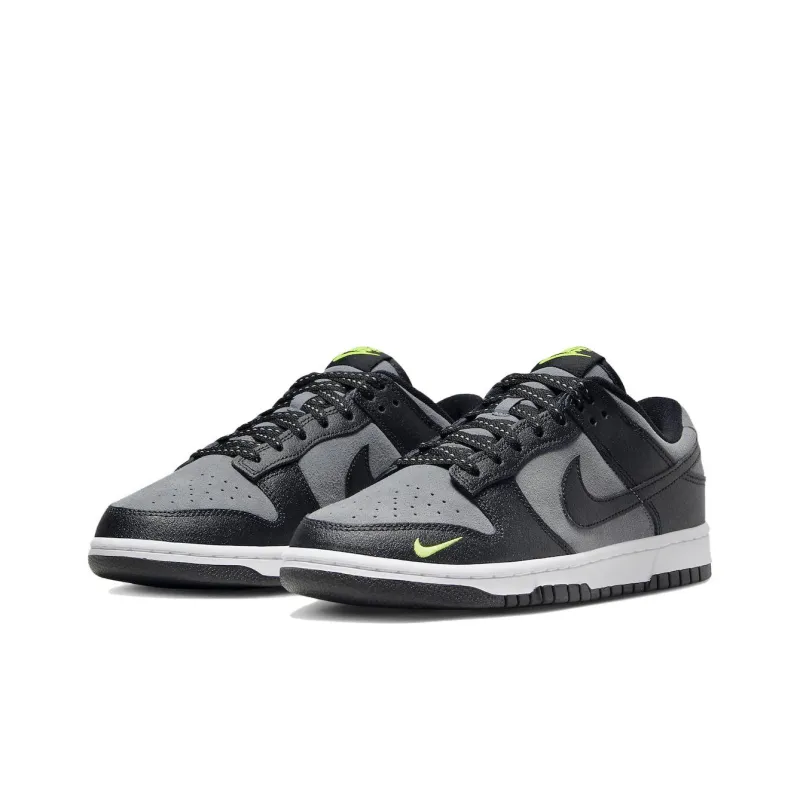Nike Dunk Low Black Cool Grey Volt Mini Swoosh-2
