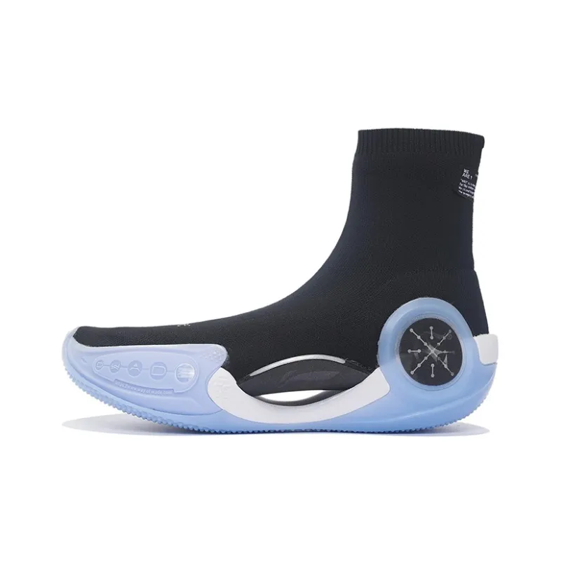 Glare x LiNing WOW 9 Way Of Wade 9 LS Cushioning Rebound High Top Performance Basketball Shoes Women's Black-0