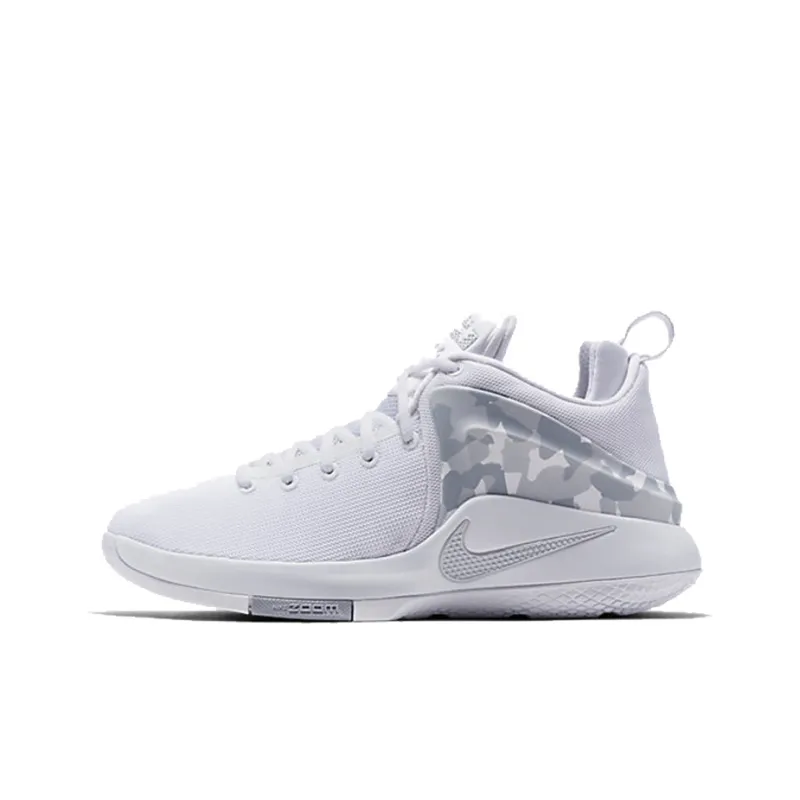 Nike Zoom Witness LBJ Slip Resistant Breathable Low Top Performance Basketball Shoes Men's Wolf Gray-0