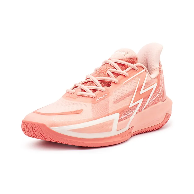 361° Big3 4.0 QUICK Cushioning, Slip Resistant, Abrasion Resistant Support Low Top Basketball Shoes Unisex White Red-1