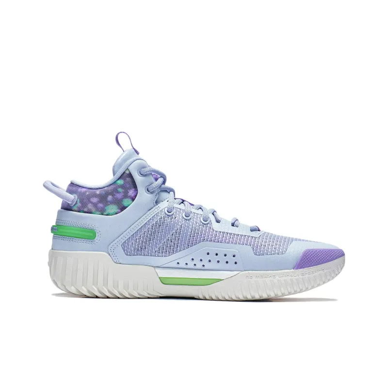 LiNing Badfive 3 Cushioning Anti Slip And Wear Resistant Low Top Basketball Shoes Men's Blue Purple-1
