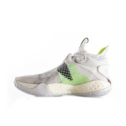 LINING SONIC 9 Boom Basketball Shoes Men Mid-Top White/Green