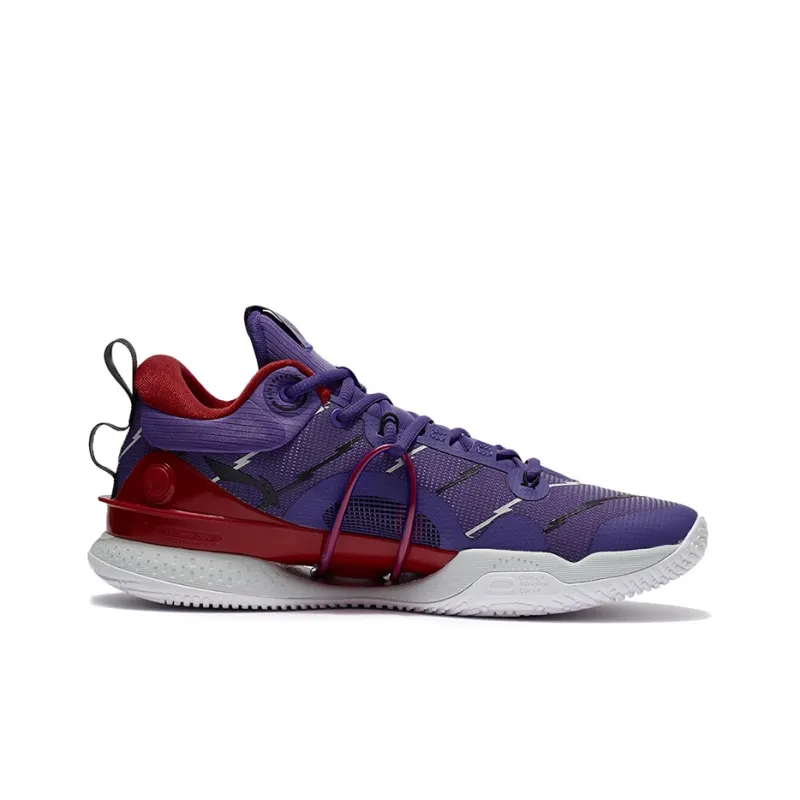 LINING Speed 8 Basketball Shoes Men Low Top Ultraviolet-1