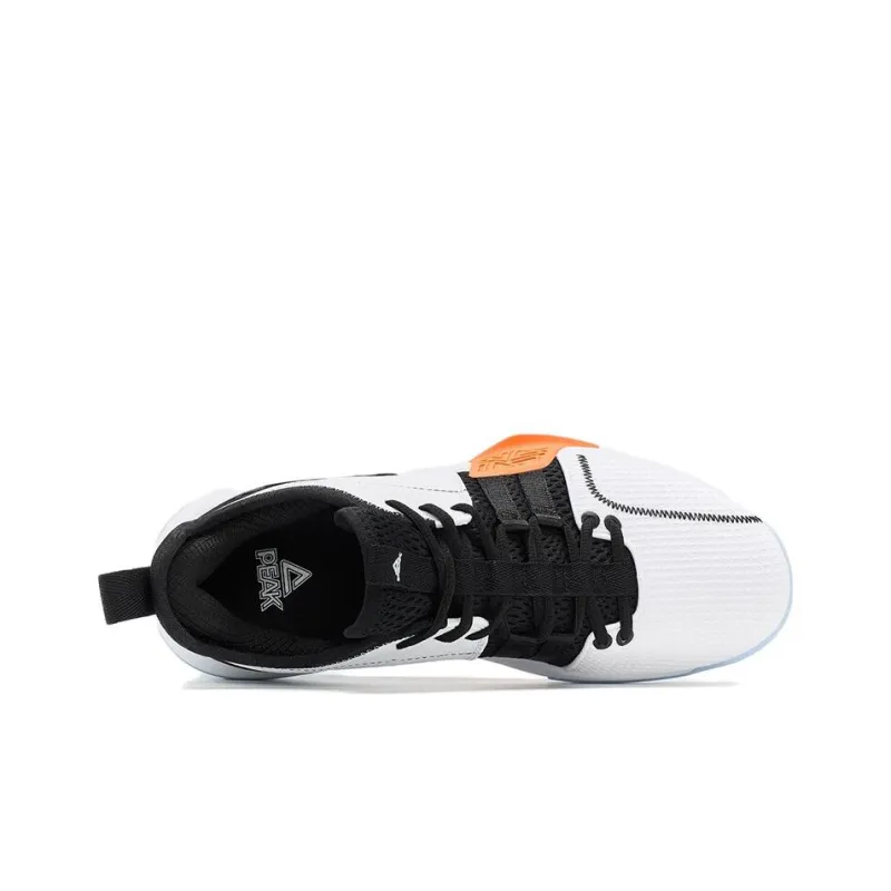 PEAK Surprise 1.0 Mid-Top Power Performance Basketball Shoes All White/Black-2