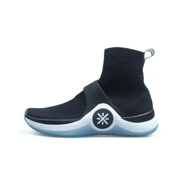LiNing WOW 6 Way Of Wade 6 Abrasion Resistant Breathable High Top Basketball Shoes Men's Black White Blue
