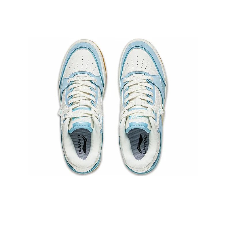 LiNing RSR 101䨻 Low Top Vintage Basketball Shoes Women's Light Ice Blue-2