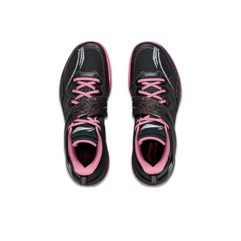 LiNing Liren3 TEAM Cushioning Anti Slip And Wear Resistant Low Top Basketball Shoes Men's Black Pink-3