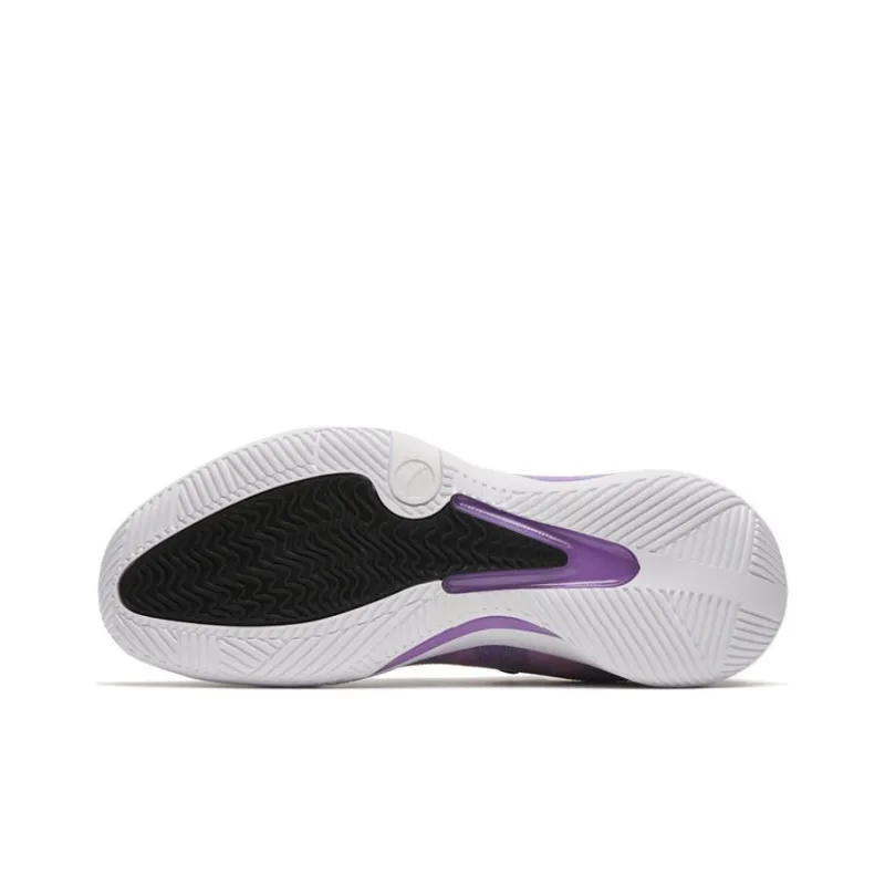 Anta Crazy 4 Team Cushioning Anti Slip And Wear Resistant Low Top Basketball Shoes Men's Purple Black-5