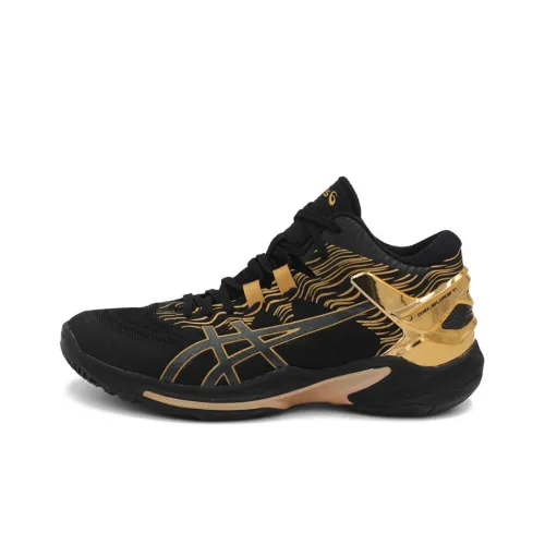 Asics Gel-Burst 25 Basketball Shoes Men Mid-Top Black/Gold