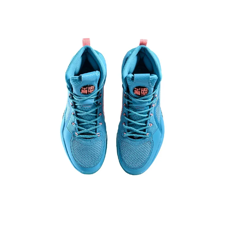 LiNing YuShuai 14 Cushioning Slip Resistant And Abrasion Resistant High Top Basketball Shoes Men's Blue-3
