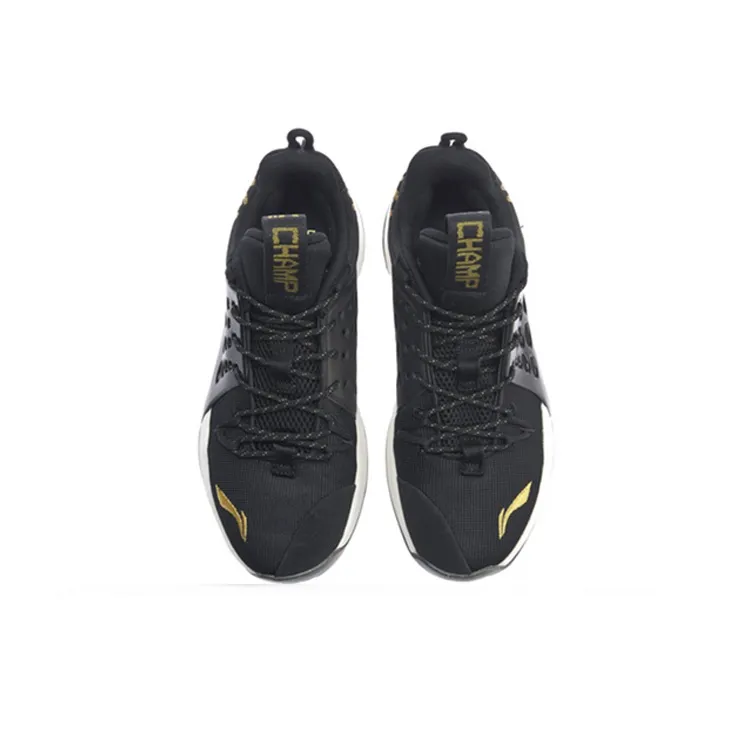 2018-2019 Season CBA Champion Shoes Glory Edition - Black/Gold | LINING Sonic VII LOW Sneakers-3