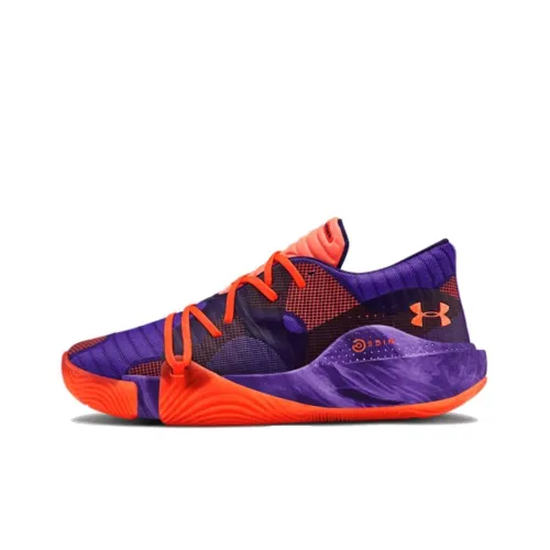 Under Armour Spawn Basketball Shoes Men Low-Top Red/Purple