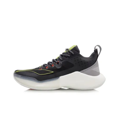 LINING Sound 8 Low Basketball Shoes Men Low-Top Black Gray