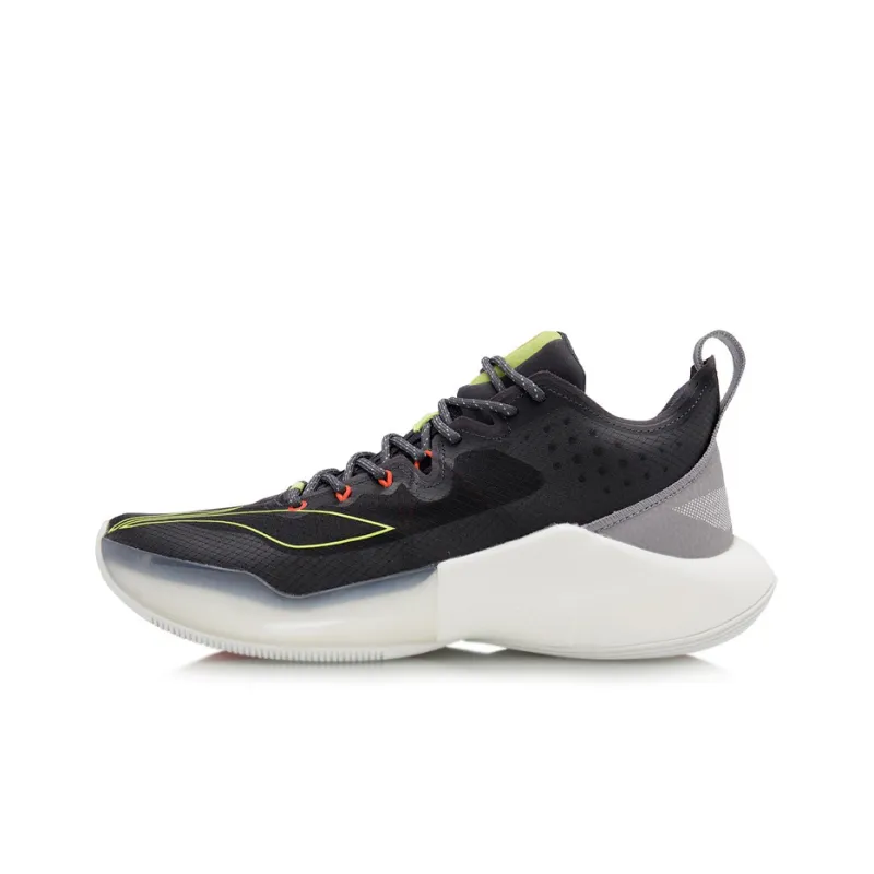 LiNing Sound 8 Low Anti Slip Wear Resistant Low Top Basketball Shoes Men's Black Gray-0
